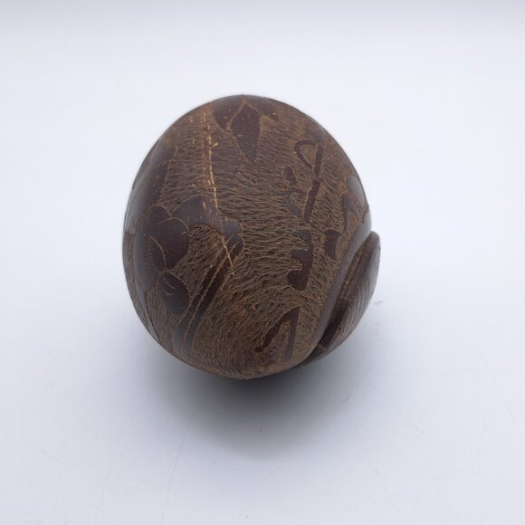 African Coconut Gourd Box From Cape Verde - Picture 7 of 11